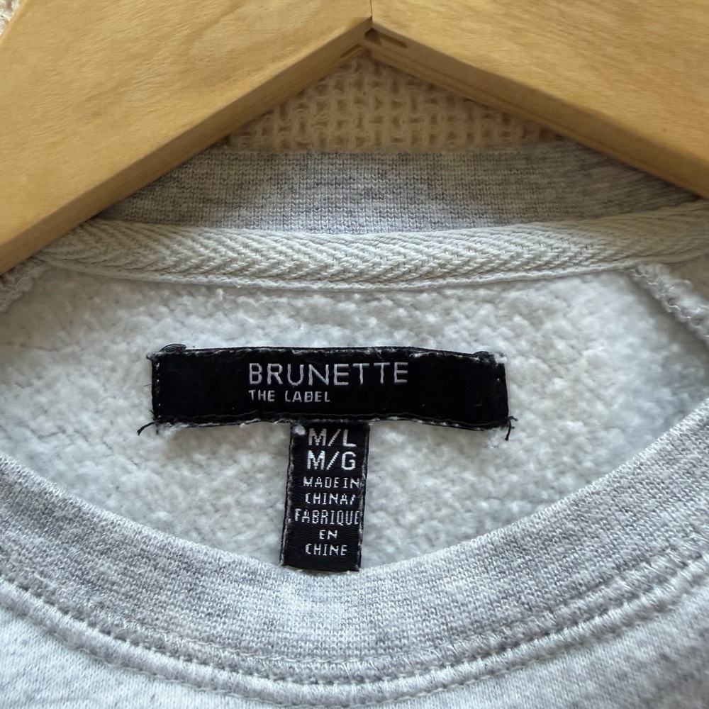 Brunette The Label Light Gray Sweatshirt — image 6 of 7